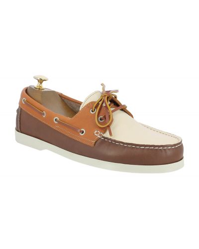 Boat shoe Orland 1421 multicoloured brown beige dark brown leather