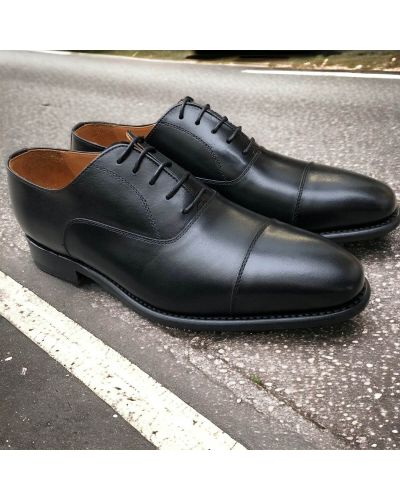 Oxford shoe Center 51 14448 black leather