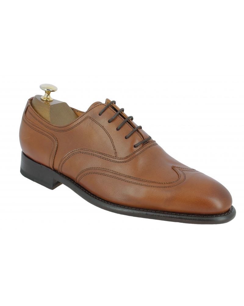 Oxford shoe Center 51 14165 brown leather