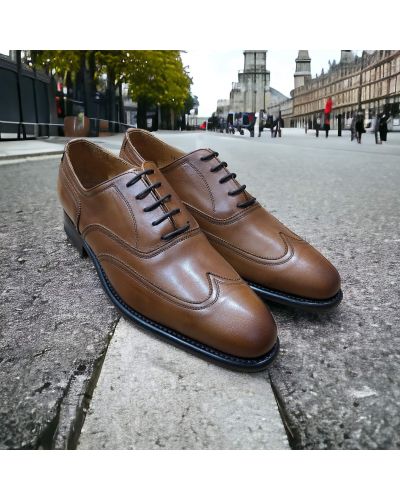Oxford shoe John Mendson 14165 brown leather