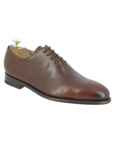 Oxford shoe Center 51 14386 dark brown leather