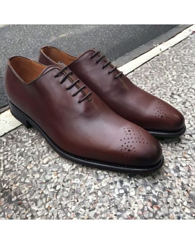 Oxford shoe John Mendson 14386 dark brown leather