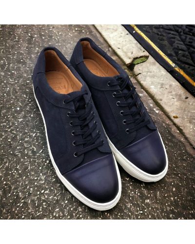Oxford Sneakers Center 51 14380 navy leather and suede