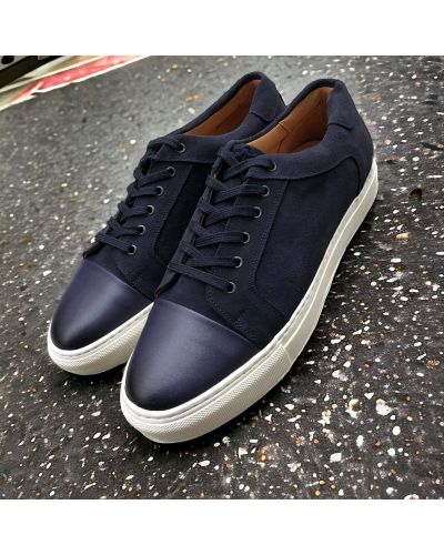 Oxford Sneakers Center 51 14380 navy leather and suede