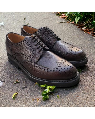 Derby shoe Berwick 4170 black grained leather