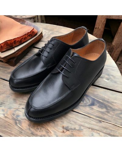 Derby shoe John Mendson 4580 black grained leather