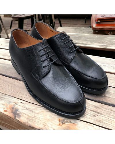 Derby shoe John Mendson 4580 black grained leather