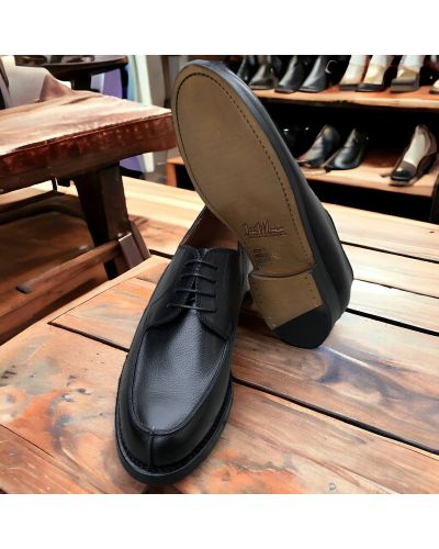 Derby shoe John Mendson 4580 black grained leather