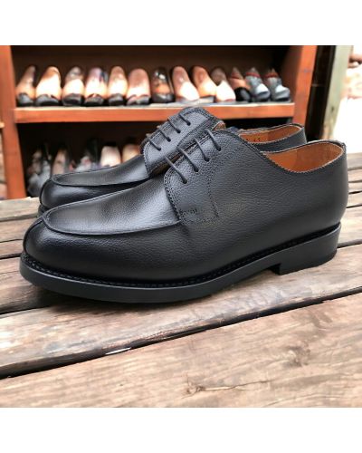Derby shoe John Mendson 4580 black grained leather