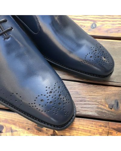 Oxford shoe Center 5113690 navy blue leather