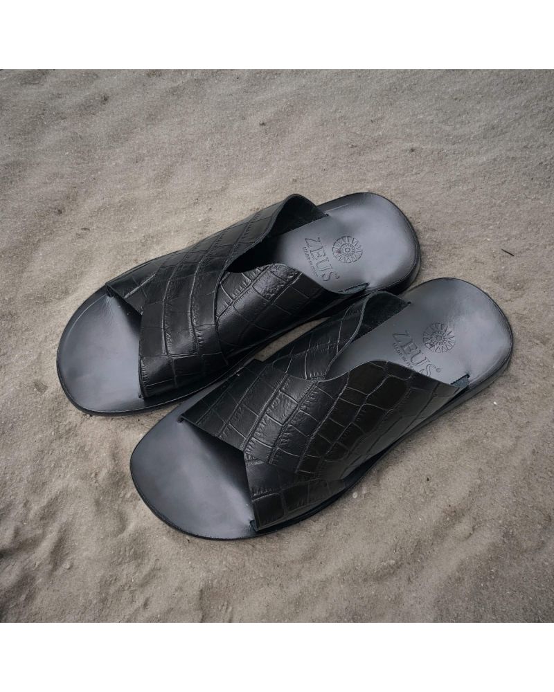 Sandales En Cuir Tressé Façon Crocodile David Ackerman - Taille 37 - Très Bon état Occasion - Talon Haut