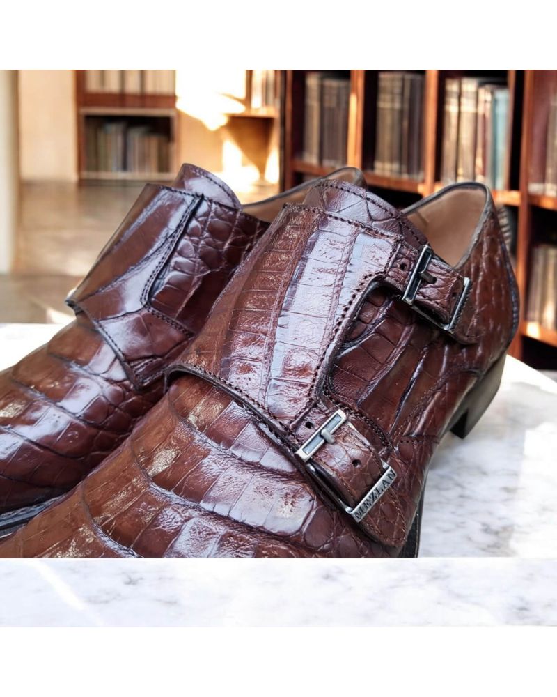 Chaussures derby marron pour hommes LAWU