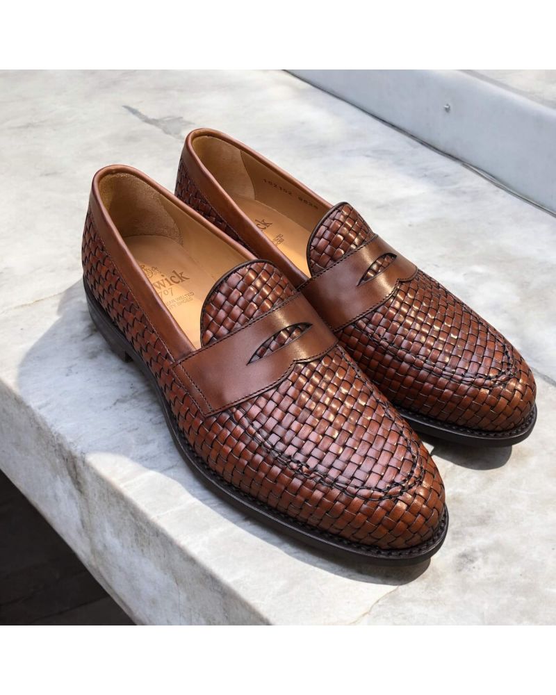 Mocassins En Cuir Marron WALDLAÜFER Pointure 39.5 (UK6) - Pour Pied Large (weite K) - Occasion