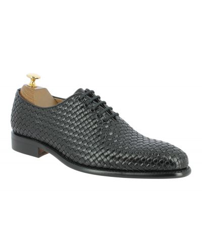 Woven Oxford shoe Berwick 2585 black leather