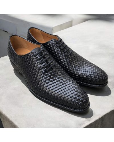 Woven Oxford shoe Berwick 2585 black leather