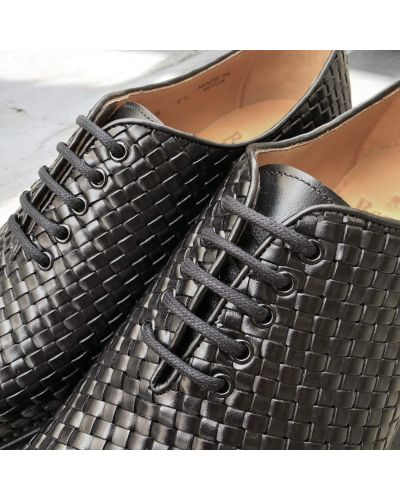 Woven Oxford shoe Berwick 2585 black leather
