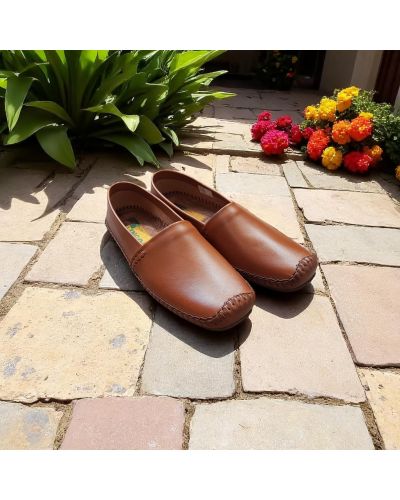 Mocassin souple Dingo 0610 cuir marron