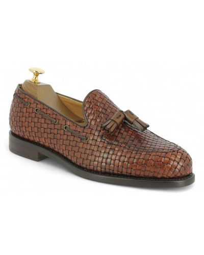 Woven Tassel loafer Berwick 4340 brown leather