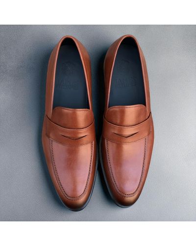 Mocassin James FitzJames 10931 cuir marron