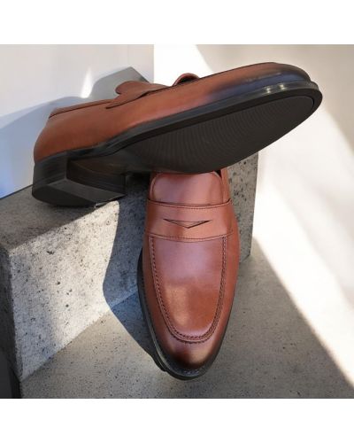 Mocassin James FitzJames 10931 cuir marron