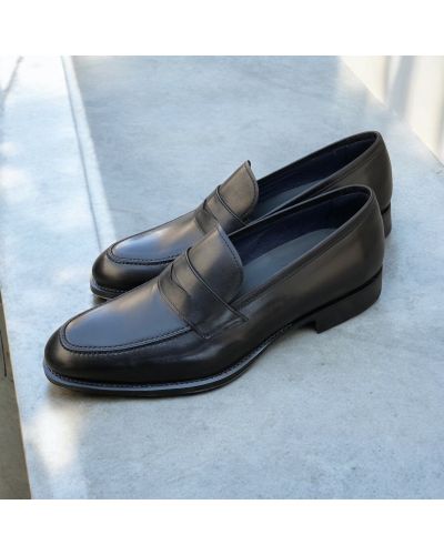 Mocassin James FitzJames 10931 cuir noir