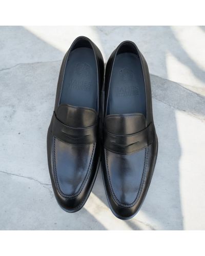 Mocassin James FitzJames 10931 cuir noir