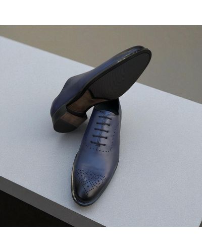 Richelieu One cut James FitzJames E520 cuir marine