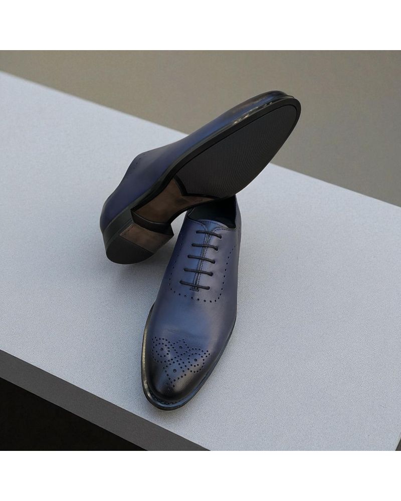 Richelieu One cut James FitzJames E520 cuir marine