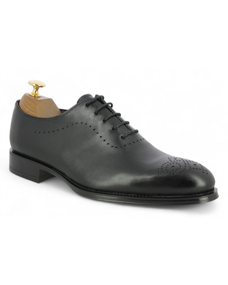 Richelieu One cut James FitzJames E520 cuir noir