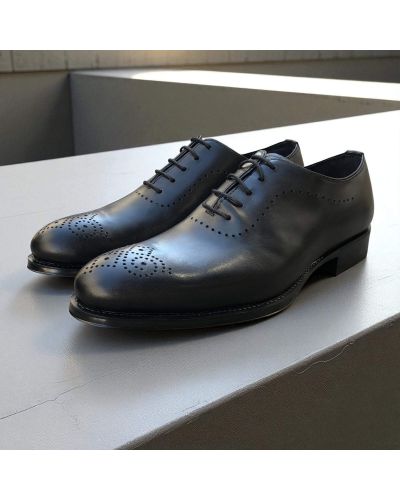 Richelieu One cut James FitzJames E520 cuir noir