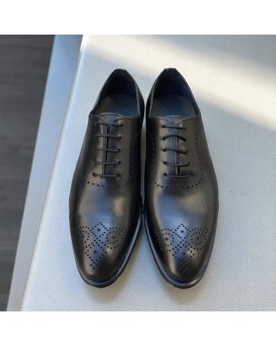Richelieu One cut James FitzJames E520 cuir noir