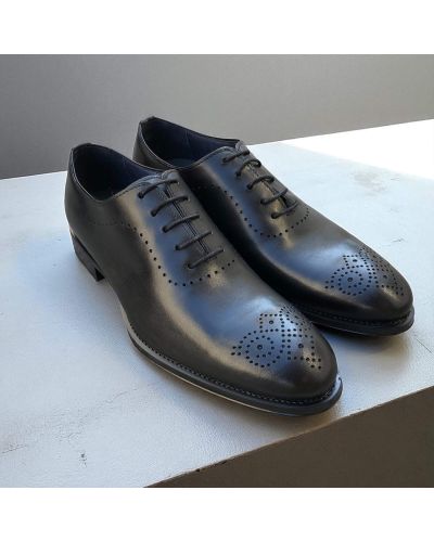 Richelieu One cut James FitzJames E520 cuir noir
