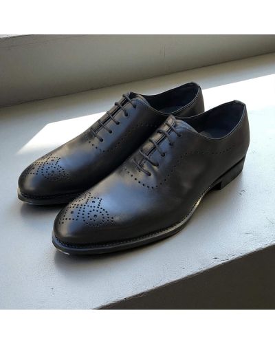 Richelieu One cut James FitzJames E520 cuir noir