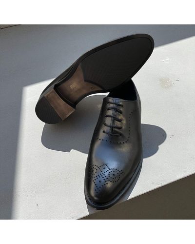 Richelieu One cut James FitzJames E520 cuir noir