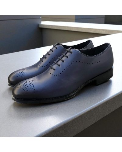 Richelieu One cut James FitzJames E520 cuir marine