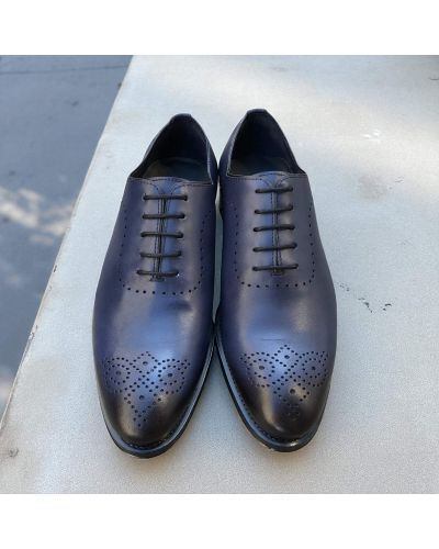 Richelieu One cut James FitzJames E520 cuir marine