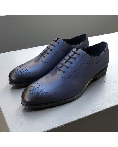 Richelieu One cut James FitzJames E520 cuir marine