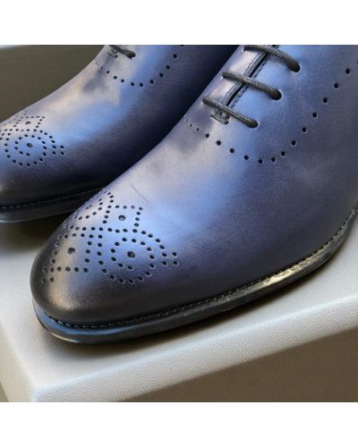Richelieu One cut James FitzJames E520 cuir marine