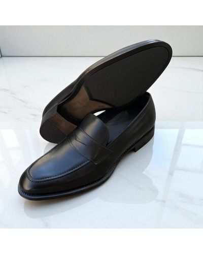 Mocassin James FitzJames 10931 cuir noir