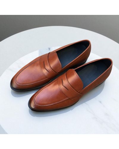 Mocassin James FitzJames 10931 cuir marron