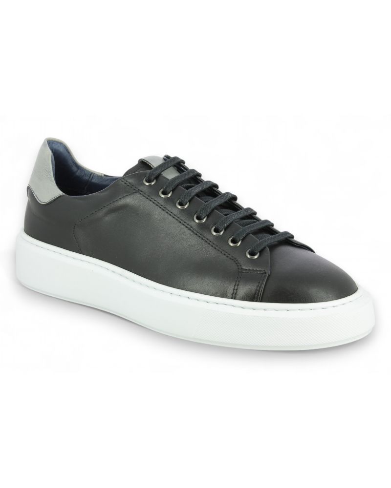 Sneakers Richelieu James FitzJames E617 cuir noir