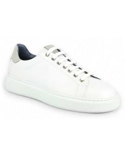 Sneakers Richelieu James FitzJames E617 cuir blanc