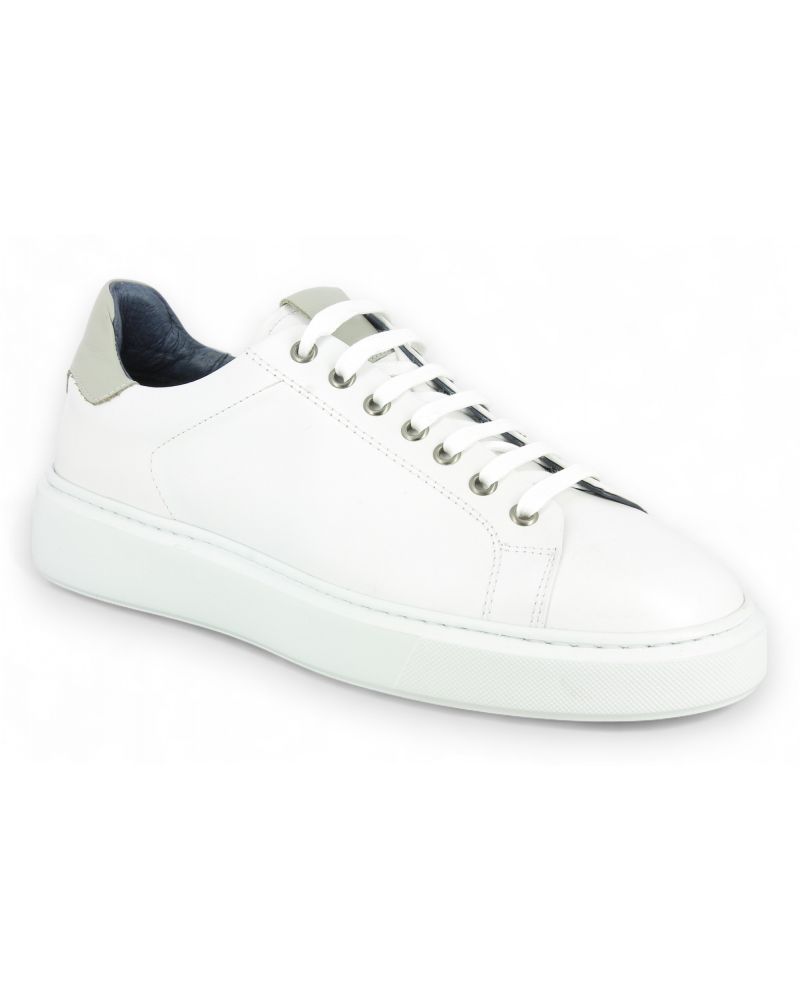 Sneakers Richelieu James FitzJames E617 cuir blanc