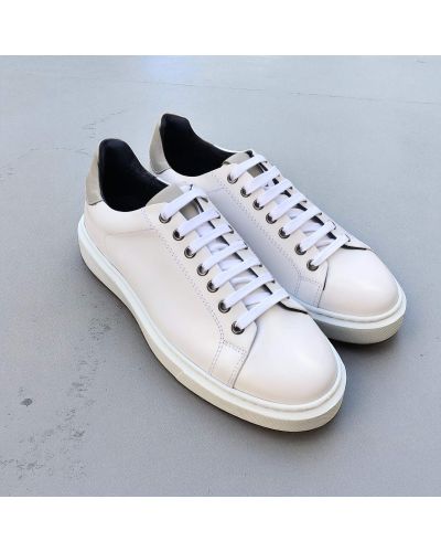 Sneakers Richelieu James FitzJames E617 cuir blanc