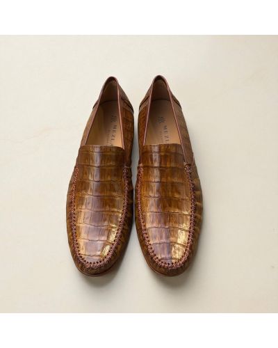Moccasin Mezlan 7452 genuine camel crocodile Moccasin Mezlan 7452 genuine camel crocodile