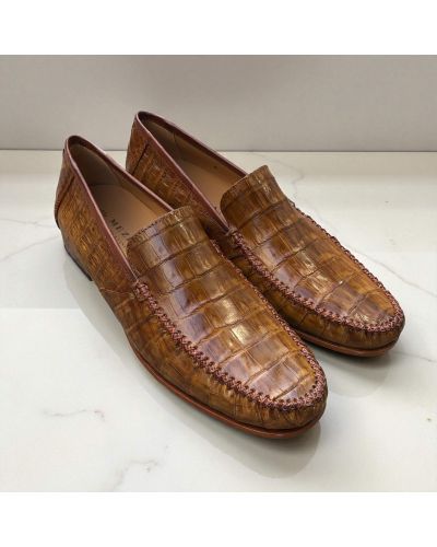Moccasin Mezlan 7452 genuine camel crocodile Moccasin Mezlan 7452 genuine camel crocodile