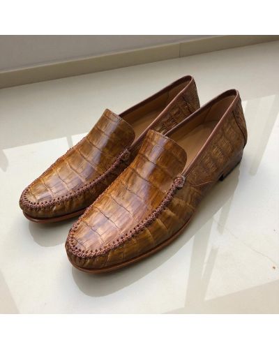 Moccasin Mezlan 7452 genuine camel crocodile Moccasin Mezlan 7452 genuine camel crocodile