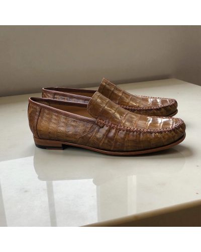 Moccasin Mezlan 7452 genuine camel crocodile Moccasin Mezlan 7452 genuine camel crocodile