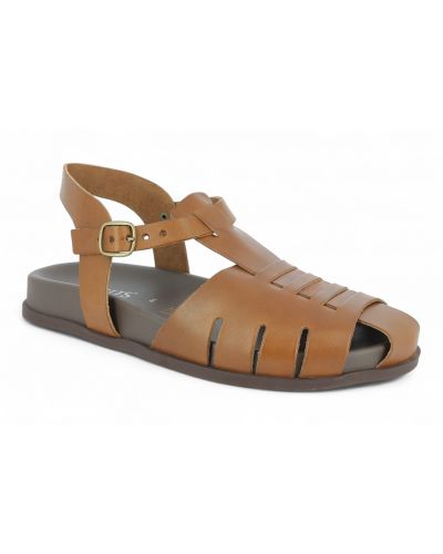 Sandals Zeus 27041 brown leather