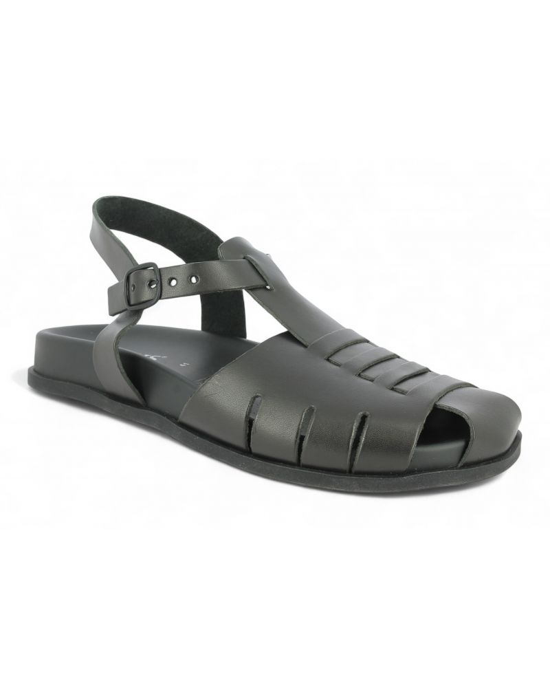 Sandals Zeus 27041 black leather Sandals Zeus 27041 black leather
